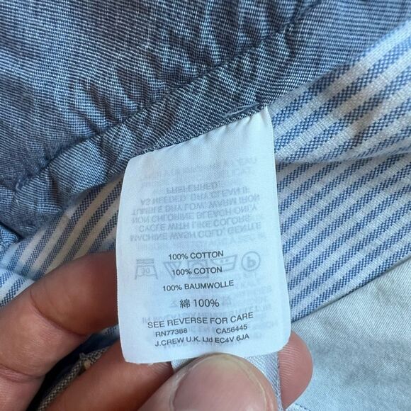 J. Crew shorts | Baby Blue Pinstripes | 33” waist 10.5” inseam - Picture 5 of 6